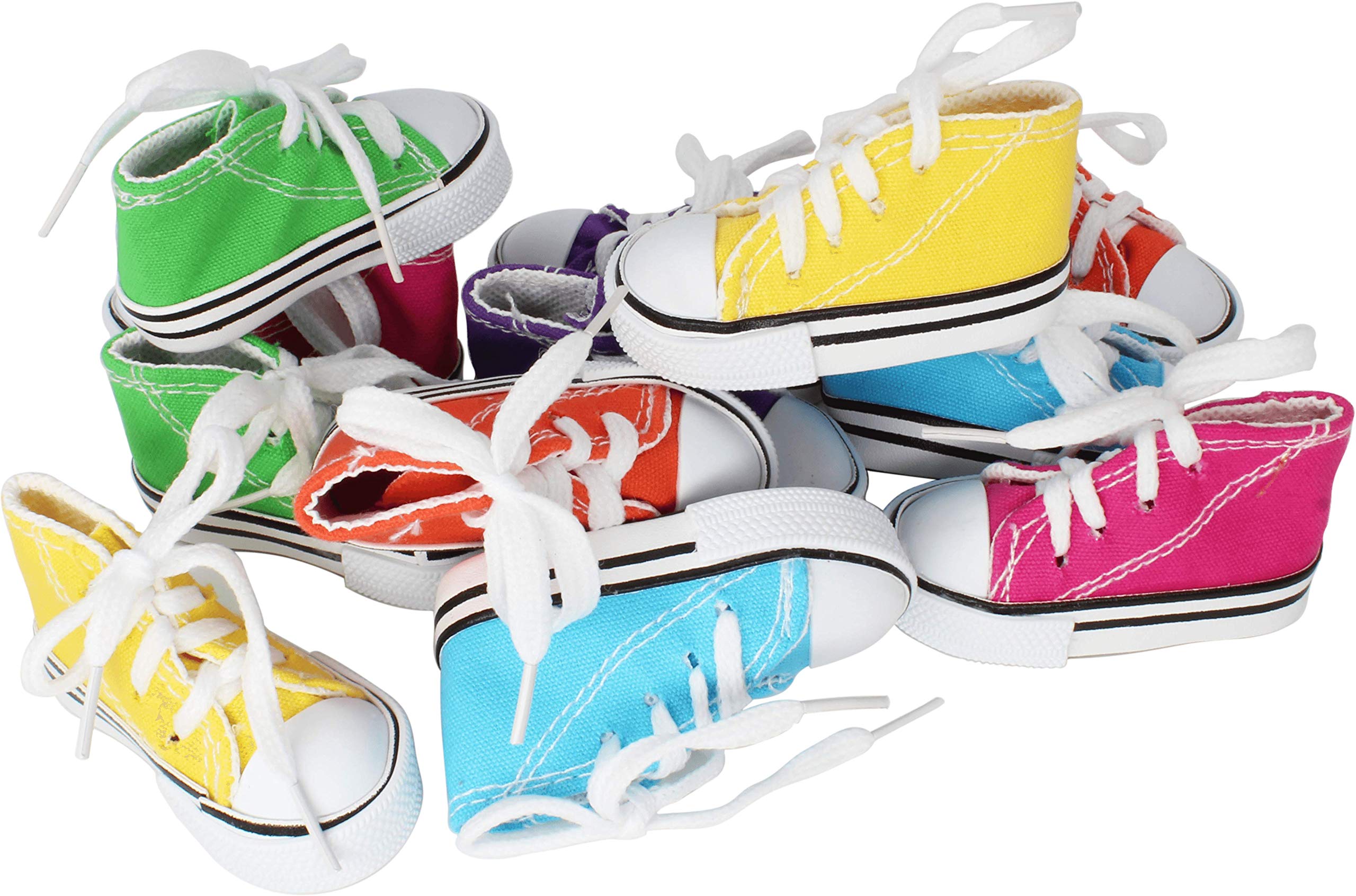 Bonka Bird Toys Pk12 Mini Sneakers 3 Long by 1.50 High by 1.25 Wide Parrot Foot Talon Cage Toy, Senegal, Ringneck, Pionus, and S